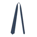 Handmade Blue and Brown Geometric Tie