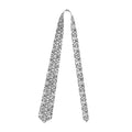 Abstract geometric necktie white & black